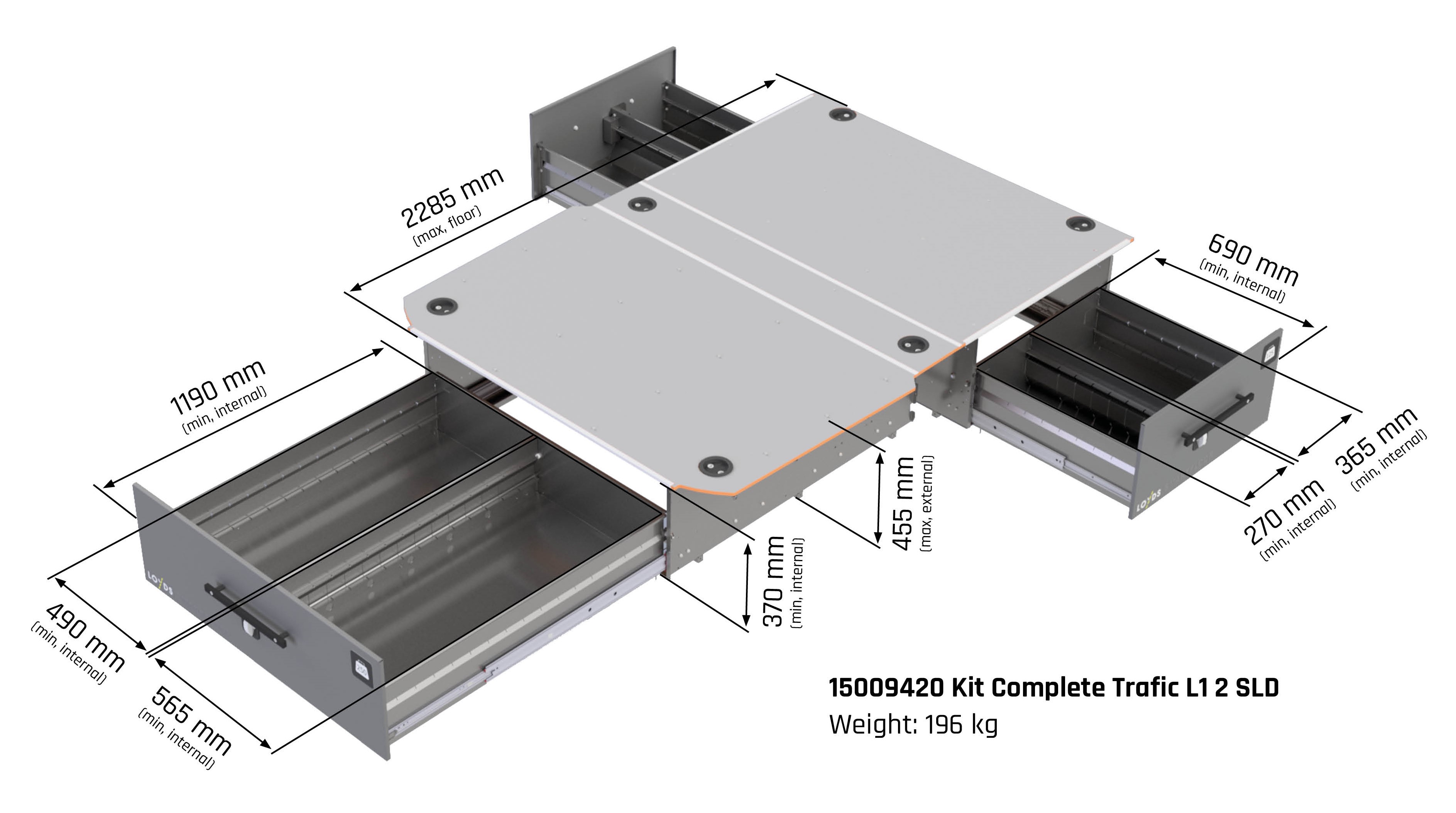 15009420_A Kit Complete Trafic L1 2SLD ILLUSTRATION crop